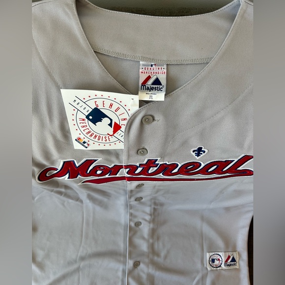 Majestic Authentic Vintage 2004 Montreal Expos Road Gray Jersey Men’s Sz: 2XL - Picture 2 of 4